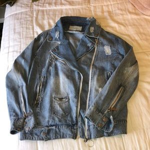 Moto Jean Jacket